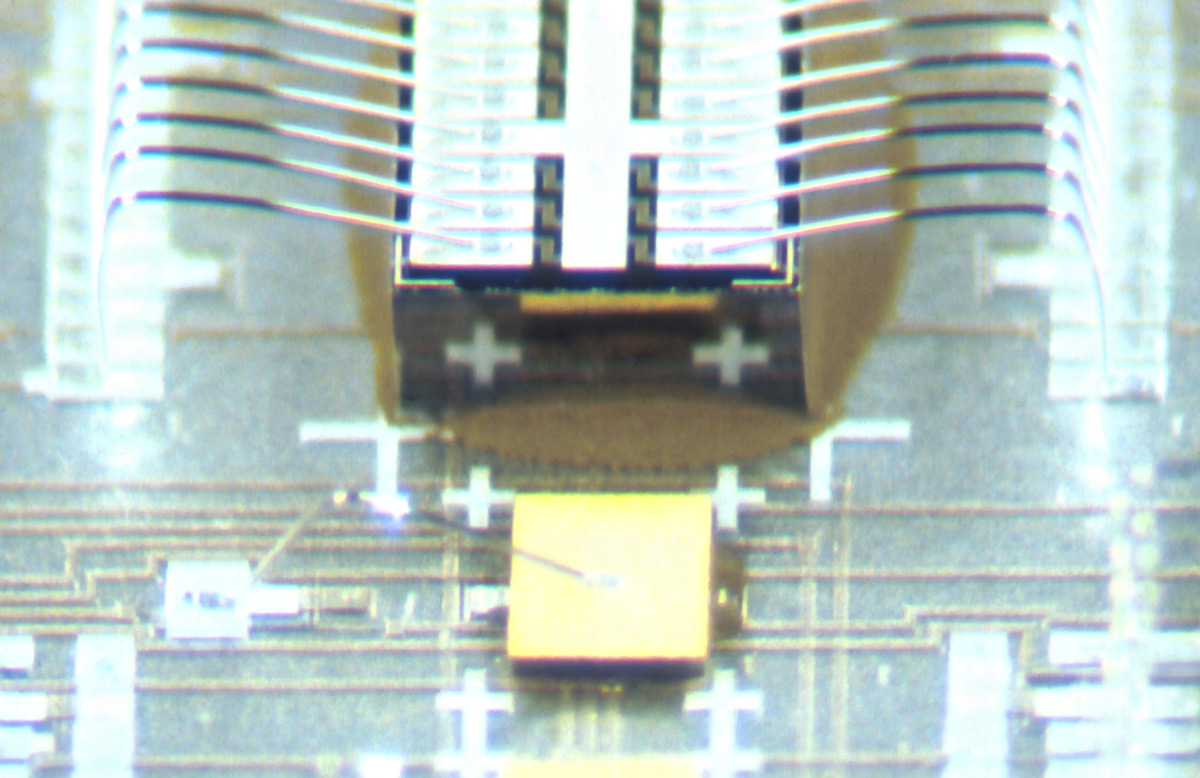 Historical SPPDG Image - Close-up of components mounted on an MCM